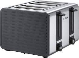Bosch Brödrost 1800W - Rostfritt Stål med 4 Galler